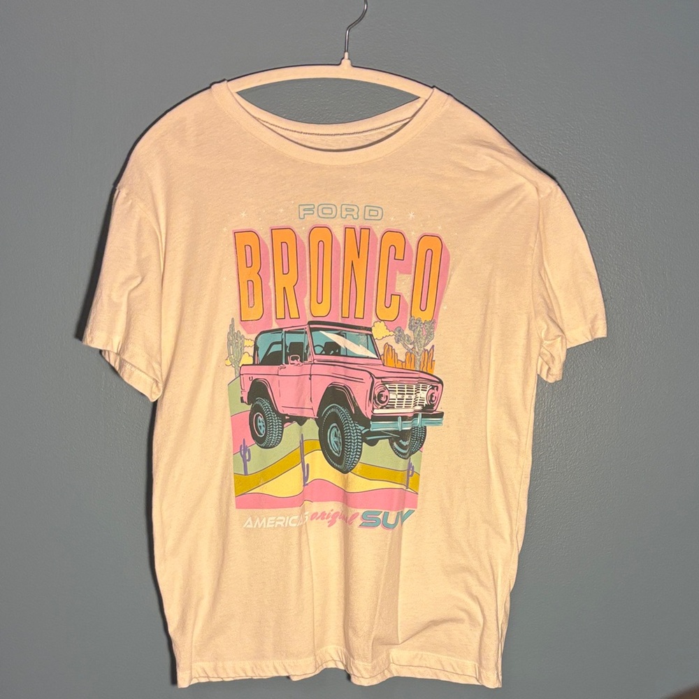 Ford Bronco cream graphic T-Shirt